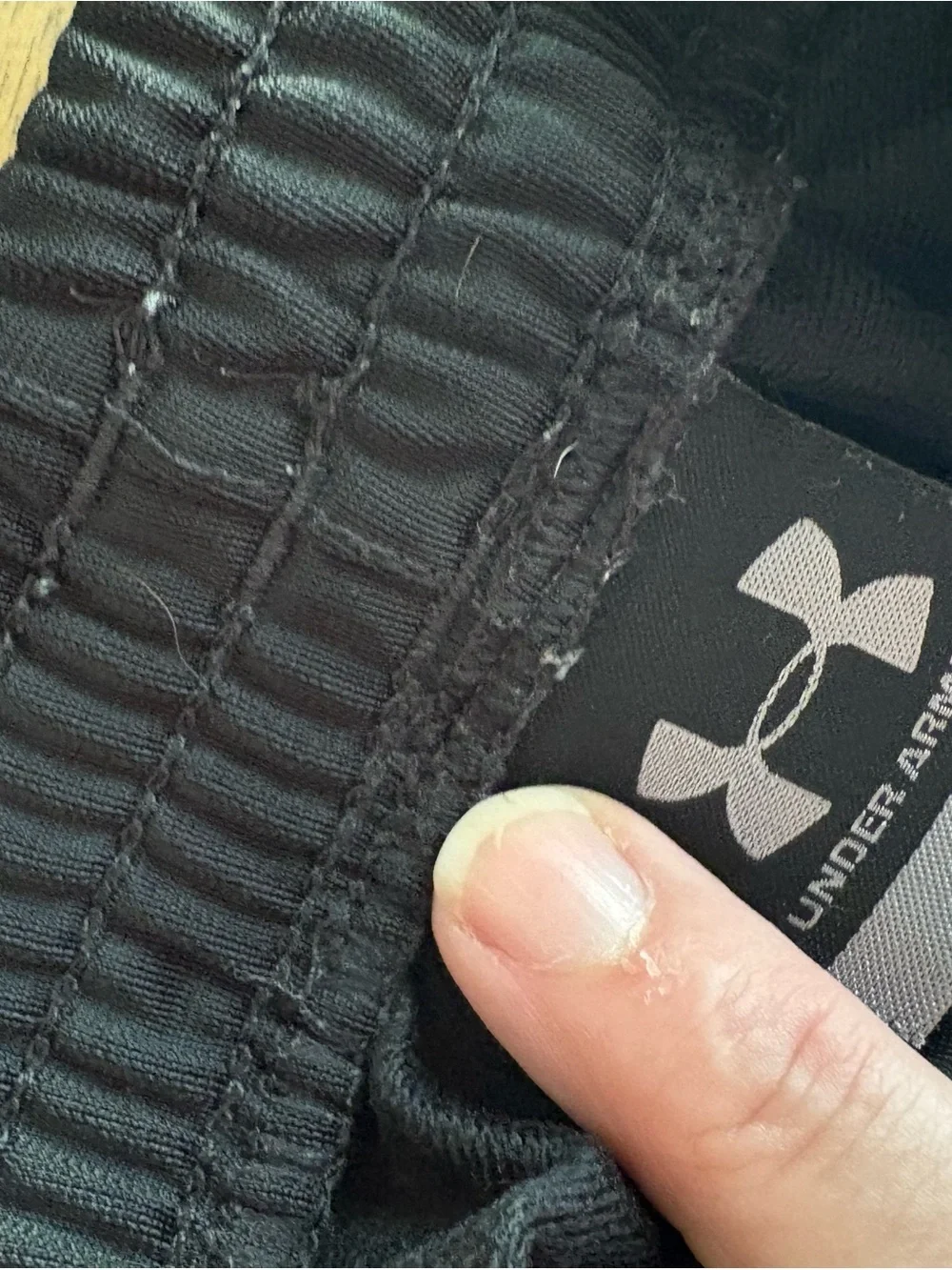 Under Armour Kids Black Joggers with Neon Yellow Trim, size 6